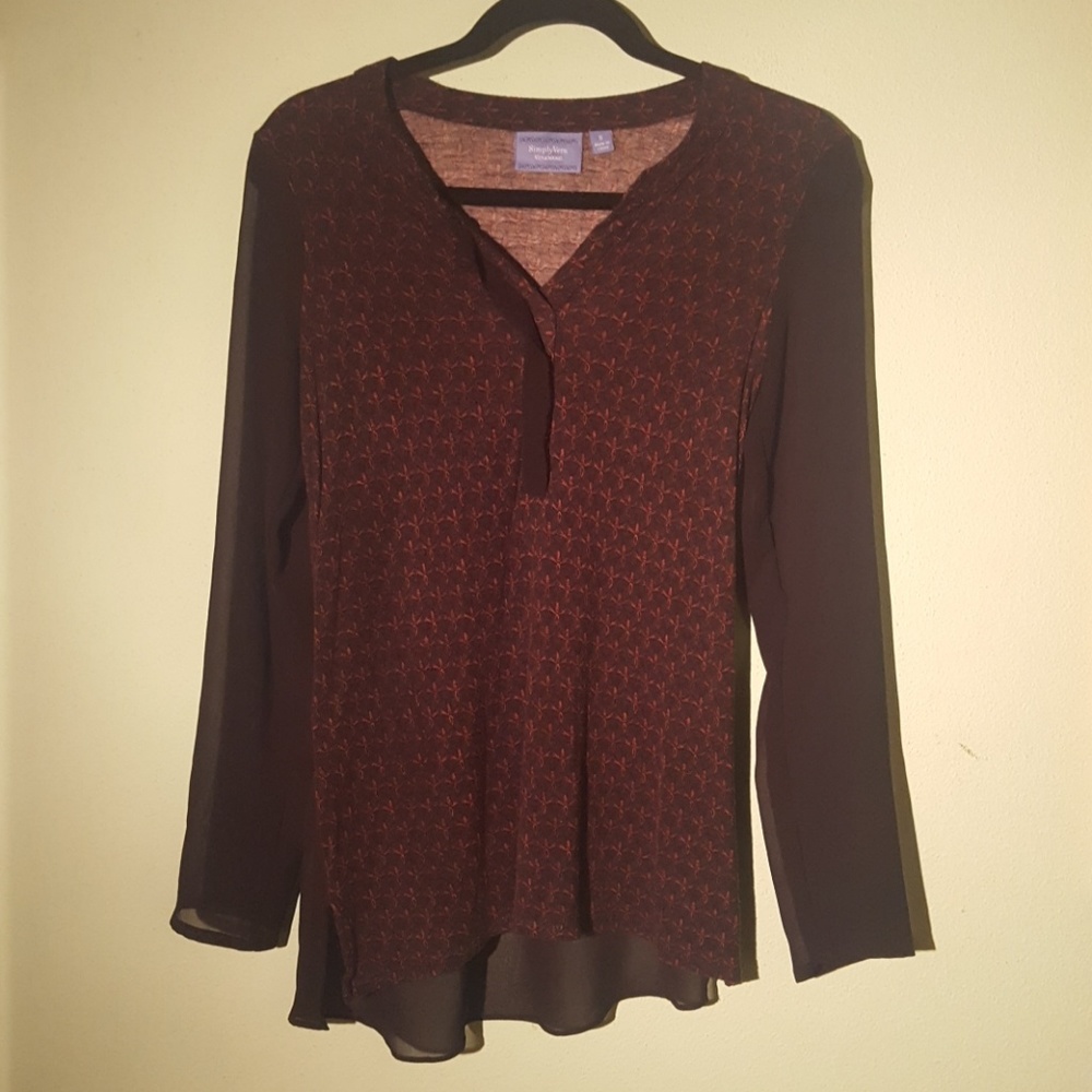 Cross Pattern Dress Shirt